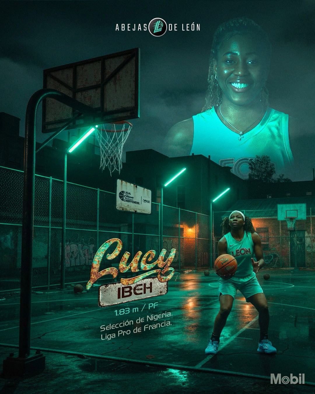 Abejas de León Femenil suma a la nigeriana Lucy Ibeh como primer refuerzo para 2026