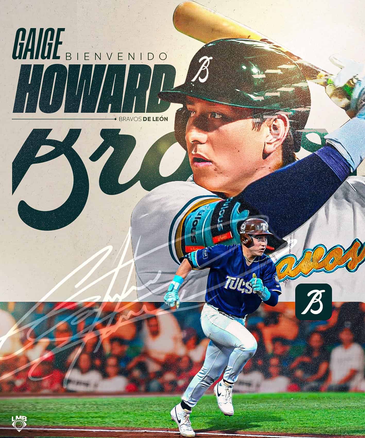 Bravos de León sorprenden con la contratación del outfielder estadounidense Gaige Howard